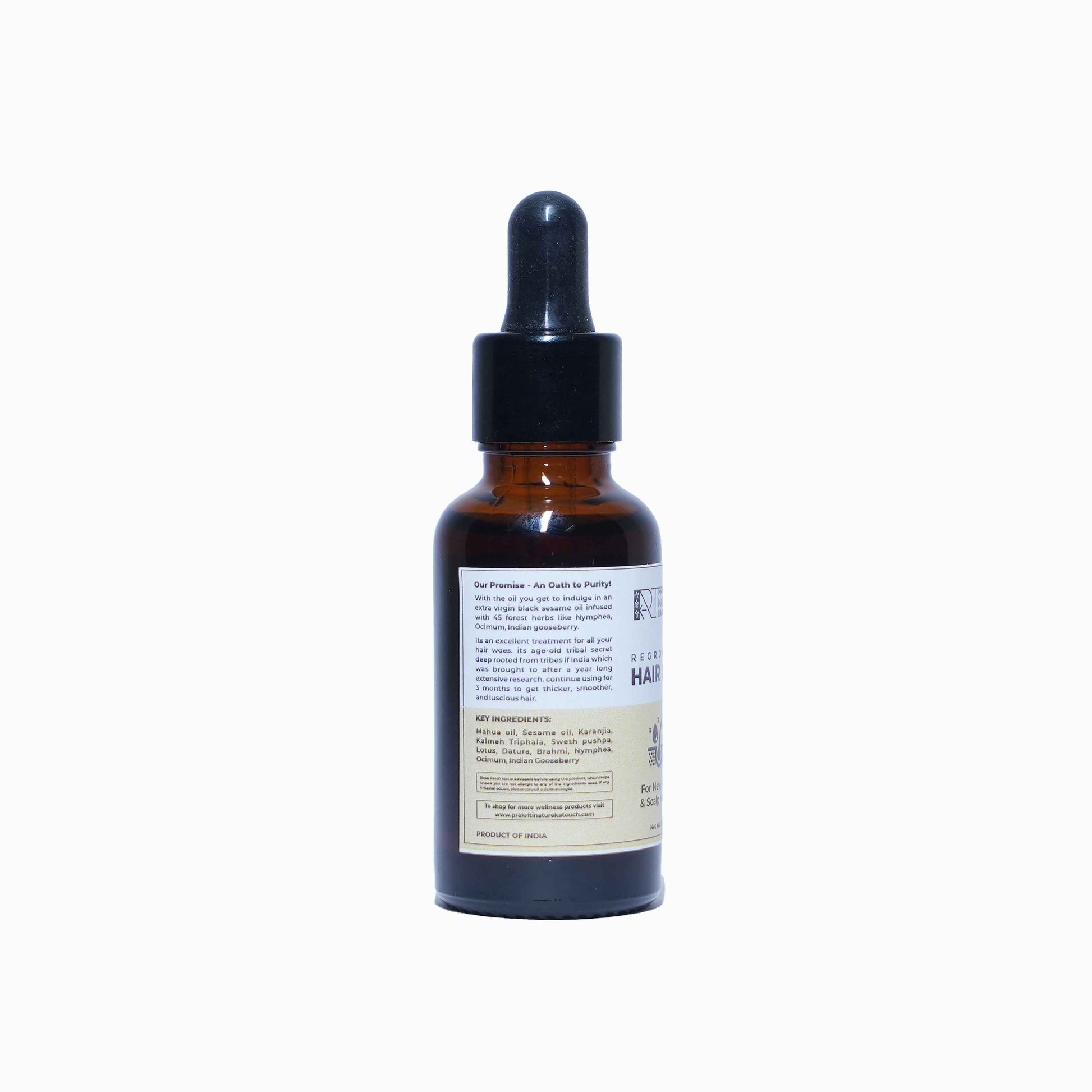 PNKT Hair regrowth Oil, 30 ml - prakritinaturekatouch